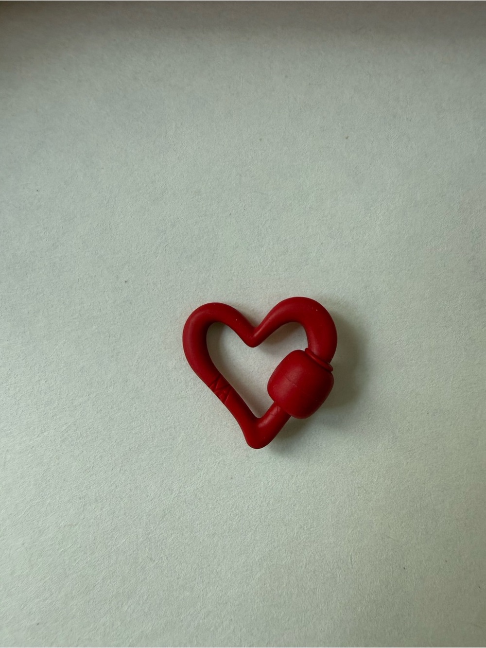 Marla Aaron red rubber heart lock